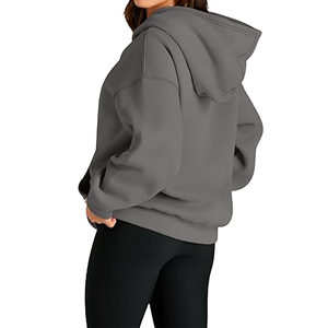 Sudadera con capucha extragrande de 500 g/m², sudadera gruesa para mujer, sudadera cálida informal de talla grande para mujer - Product Image 4