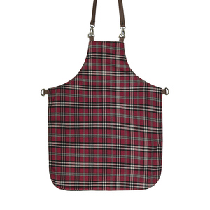 Capa de Peluquería de Lona Resistente con Ribete de Cuero y Bolsillos para Uso en Salón de Belleza - Product Image 4