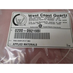 AMAT 0200-09219 ฝาครอบวงแหวนควอตซ์ 5 นิ้ว MEC - อุปกรณ์และอะไหล่เซมิคอนดักเตอร์ระดับโลกที่เชื่อถือได้ - Product Image 6