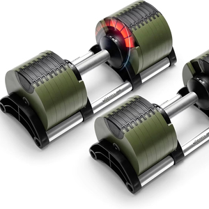 Mancuernas Ajustables de 5-80 lbs: Reemplazan 16 Conjuntos, Ideales para Banco de Pesas y Press en Casa - Product Image 1