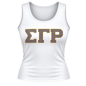 Camiseta sin mangas personalizada de la hermandad griega Sigma Gamma Rho para mujer, top corto, camiseta informal deportiva, moda de verano, ropa urbana - Product Image 1