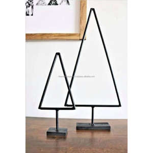 Sculpture en étoile en fil de fer sans rouille objet de Noël pour la décoration intérieure vente chaude étoile en métal enduit noir meilleure vente - Product Image 3