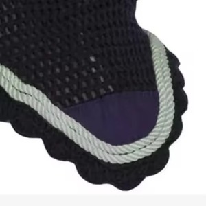 Dernier design, bonne qualité, bonnet anti-mouches pour cheval, disponible en nouveau design et toutes les couleurs, voile anti-mouches équestre pour cheval - Product Image 1