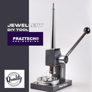 PRAZTECH® Ring Stretcher Enlarger Reducer | Jewelry Ring Resizer Tool | Metal Mandrel Shank <b>Machine</b> for Jewelers & DIY - Product Image 2
