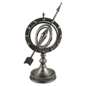 Globe sphérique de designer pour table de réception, parfaitement conçu, avec finition laiton couleur antique et base entièrement arrondie - Product Image 3