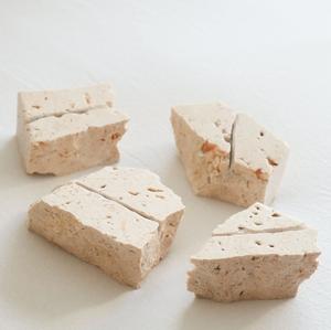 Porta Tarjetas de Visita Hexagonal de Mármol Natural, Soporte Geométrico de Piedra para Nombres de Mesa, Exhibidor de Tarjetas de Invitados de Boda, Soporte Decorativo de Escritorio - Product Image 2