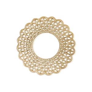 Assiettes de présentation géométriques modernes dorées, motif corail texturé, sous-assiettes de table, vente en gros, décoration de table pour banquets d'hôtel - Product Image 4