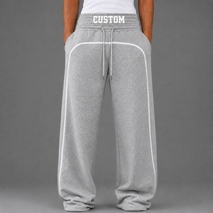 Factory Price 280gsm sweatpants lightweight cotton sweatpants spring casual joggers OEM Ready to Ship - Product Image 2