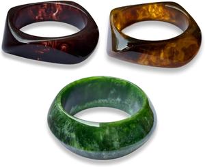 Bracelet jonc élégant en résine ronde avec finition lisse pour un usage quotidien et les collections de cadeaux tendance - Product Image 6