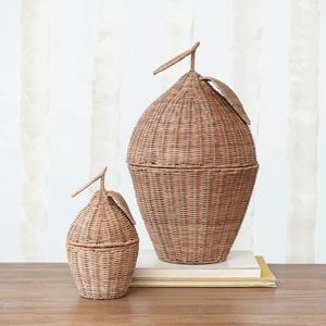 Panier en rotin Acorn, ensemble de paniers de rangement tissés de haute qualité, accessoires pour chambre d'enfant - Product Image 3