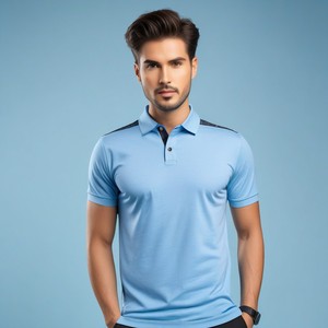 Polo en Coton 100% de Haute Qualité pour le Golf, Personnalisable avec Logo, Design Simple, Couleur Unie, Anti-Plis, Tailles Variées, Vente en Gros, Fabrication Bangladesh - Product Image 2