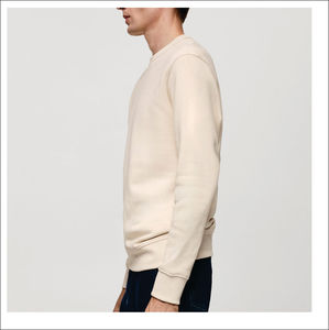 เสื้อสเวตเชิ้ตผู้ชายผ้าฝ้าย 100% ทรงโอเวอร์ไซส์ ปักลายตามสั่ง สไตล์สตรีทแวร์ ระบายอากาศได้ดี สวมใส่สบาย - Product Image 4