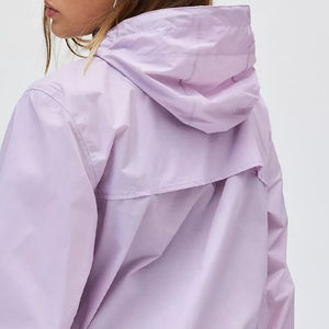 Veste coupe-vent pour femme en peau de mouton imprimée, surdimensionnée, imperméable, en tissu à mémoire de forme, fermeture éclair, pour l'entraînement - Product Image 2