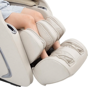 Fauteuil de massage Shiatsu moderne pliable à gravité zéro avec double rail, chauffage du dos et des mollets, support de téléphone et fonction bascule - Product Image 6