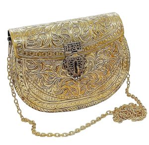 Brass Clutch Bag <b>Cheap</b> Price Elegant Women Evening <b>Purse</b> for Party Wedding and Celebration Use Stylish Brass Clutch Bag - Product Image 6