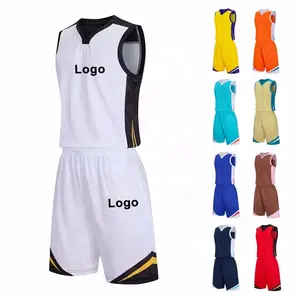 批发定制篮球服设计篮球短裤和上衣健身房穿篮球背心