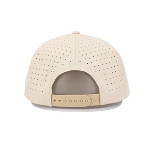 หมวกกอล์ฟ OEM ระบายอากาศได้ดีเยี่ยม 5 แผง ตัดด้วยเลเซอร์ ป้องกันน้ำ ผ้าแคนวาส ปักโลโก้ 2 มิติ แบบกำหนดเอง ผลิตจำนวนมากจากโรงงาน - Product Image 5