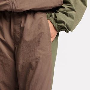 Manufacturer Zip Up Windbreaker Jacket And Pants Set Reflective Color Block Custom 100% Polyester Nylon Windbreaker Tracksuit - Product Image 5