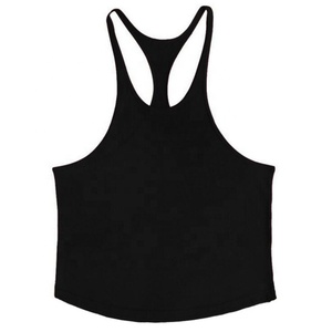 Wholesale custom men cotton white seamless fitness bodybuilding undershirt training <b>string</b> singlet gym tank <b>tops</b> vest for men - Product Image 1