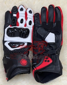 Guantes de Motociclismo Deportivos de Alta Resistencia, Protección Completa para las Manos en Cuero, Palma Reforzada con Armadura en los Nudillos, Equipo de Carreras de Motocicleta OEM - Product Image 3