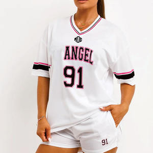 Maillot de football américain personnalisé de qualité supérieure pour femmes, robe de sport, impression par sublimation, t-shirts en polyester respirant, vente en gros OEM - Product Image 1