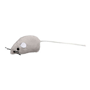 Topolino di Peluche Grigio da 5 cm con Suono, Giocattolo per Animali Domestici, Confezione Multipla - Product Image 1