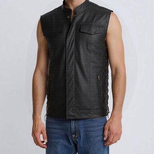 Chaleco Clásico de Cuero Casual de Invierno con Diseño de Botones en la Parte Delantera, Transpirable y Ecológico, Chaleco Resistente para Hombre - Product Image 3