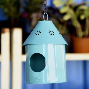 Casa para Pájaros Colgante de Larga Duración para Árboles y Exteriores, Casa para Pájaros de Metal Ecológica para Protección y Refugio de Aves - Product Image 4