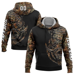 Sudadera con Capucha de Caza de Jabalí 3D Blanca y Negra con Camuflaje, Diseño Nuevo, Venta al por Mayor Directa de Fábrica, Ecológica, para Hombre - Product Image 1