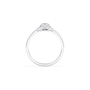 REYES Latest Design 14K Solid White Gold HPHT CVD Lab Grown Diamond Wedding Promise Ring For Women Birthday Gift Fine Jewelry - Product Image 5