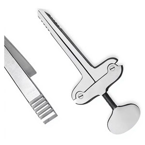 Abrebocas Manual Heister de Calidad Premium, 5 Pulgadas, Mandíbulas Dentadas, Cierre de Rosca, Ergonómico, Acero Inoxidable, Instrumento Quirúrgico Dental - Product Image 1