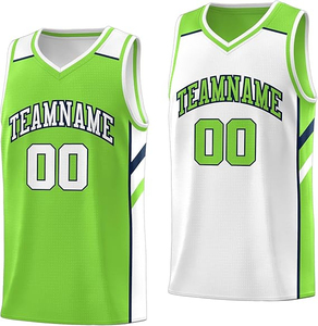 Maillot de basket personnalisable 100% polyester respirant imprimé différentes tailles couleurs maillot de basket d'été - Product Image 1