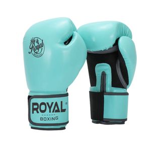 Gants de boxe pour enfants bleus, blancs, rouges et jaunes, 16 oz, en PU, personnalisables pour l'Europe et la Russie - Product Image 1