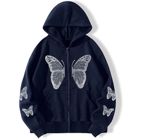 Sudadera con Capucha Unisex Clásica de Corte Regular 2026, 100% Algodón, Forro Polar Estampado de Invierno, 300g, Transpirable, con Bolsillo, Secado Rápido, Impresión Personalizada - Product Image 3