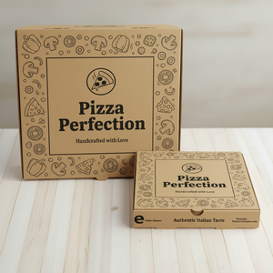 Caja de Pizza Personalizada con Impresión a Medida para Empaque de Comida Rápida, Caja de Entrega de Pizza para Restaurante y Cafetería - Product Image 3