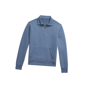 เสื้อสเวตเชิ้ตคุณภาพสูงแบบ unisex สำหรับฤดูหนาว คอตั้ง ซิปครึ่งตัว ผ้าฝ้าย 100% ดีไซน์กระเป๋าแบบฝรั่งเศส - Product Image 1