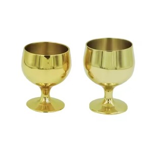 Handcrafted Brass <b>Wine</b> <b>Goblet</b> Engraved Chalice Vintage Metal Drinking Cup Antique Finish Elegant Table Decor Wedding Gift - Product Image 4