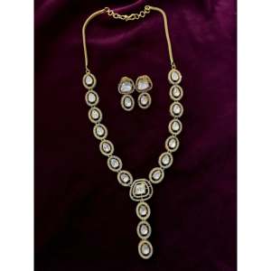 Conjunto de collar de moissanita de plata 92,5 para fiestas Regalos Compromisos Aniversarios - Product Image 1