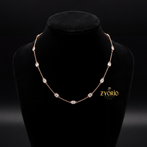 Collier pendentif pour femme en diamant de laboratoire radiant or, chaîne à maillons, options plaqué argent sterling 14K/18K, fiançailles, anniversaire - Product Image 4