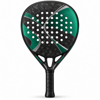 Raquette de padel en fibre de carbone personnalisée, professionnelle, légère, noyau en mousse EVA, surface rugueuse, contrôle et puissance, fabricant OEM ODM