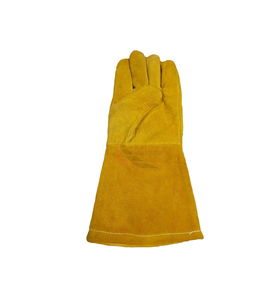 Guantes de Soldadura Resistentes al Calor y al Fuego para Soldadura TIG, MIG, Stick, Guantes para Barbacoa, Horno, Parrilla, Manipulación de Animales con Forro Suave (Rojo) con Orificios - Product Image 1