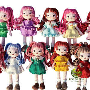 Lindo Muñeco de Ganchillo Amigurumi, Juguete de Peluche Estilo Princesa, Juguete de Peluche Tejido a Mano para Niños, Regalo de Cumpleaños, Venta al por Mayor, Hecho a Mano - Product Image 5