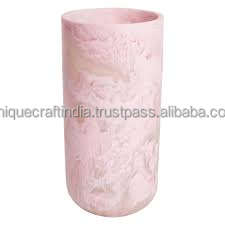 คอลเลกชันแจกันดอกไม้เรซิ่นที่ทันสมัยดีไซน์เรขาคณิตและศิลปะที่ทำด้วยมือและเคลือบเงาสำหรับการตกแต่งที่หรูหรา - Product Image 4