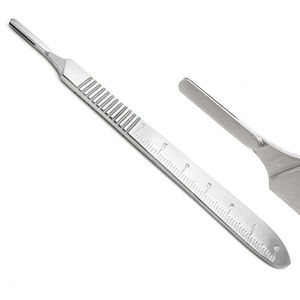 Manche de scalpel chirurgical professionnel en acier inoxydable pour micro-lames, équipement médical à alimentation manuelle, CE ISO - Product Image 1