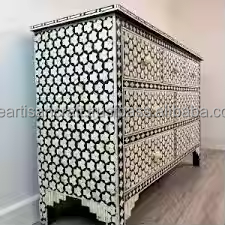 ARTISAN CRAFT Coffre à tiroirs moderne et durable fait à la main en incrustation d'os de qualité supérieure avec taille et couleur personnalisables - Product Image 6