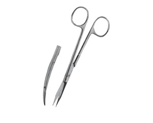 กรรไกรผ่าตัด Goldman Fox Delicate Scissor แบบตรง ขนาด 13 ซม. ผลิตจากสแตนเลสสตีล สำหรับศัลยกรรมตกแต่ง หู คอ จมูก และศัลยกรรมจุลศัลยกรรม - Product Image 5
