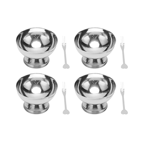 Ensemble de bols à glace en acier inoxydable 6 pièces pour bar sauce à dessert mini bol rond prix de gros - Product Image 2