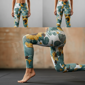 Leggings de Yoga con Estampado Floral Personalizados, Estilo Moderno 2026, Suaves y Elásticos, para Fitness, Entrenamiento, Levantamiento de Pesas, para Todas las Temporadas - Product Image 4