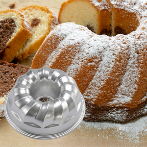 ATLAS STAR Moule à gâteau en tube cannelé noir de 7 pouces, moules de cuisson en alliage d'aluminium, fabrication taïwanaise pour brownie, pudding - Product Image 3