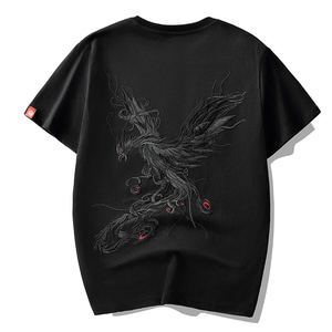 Camisetas de streetwear de alta calidad con logo personalizado, manga corta, corte ajustado y estampado en relieve. - Product Image 2